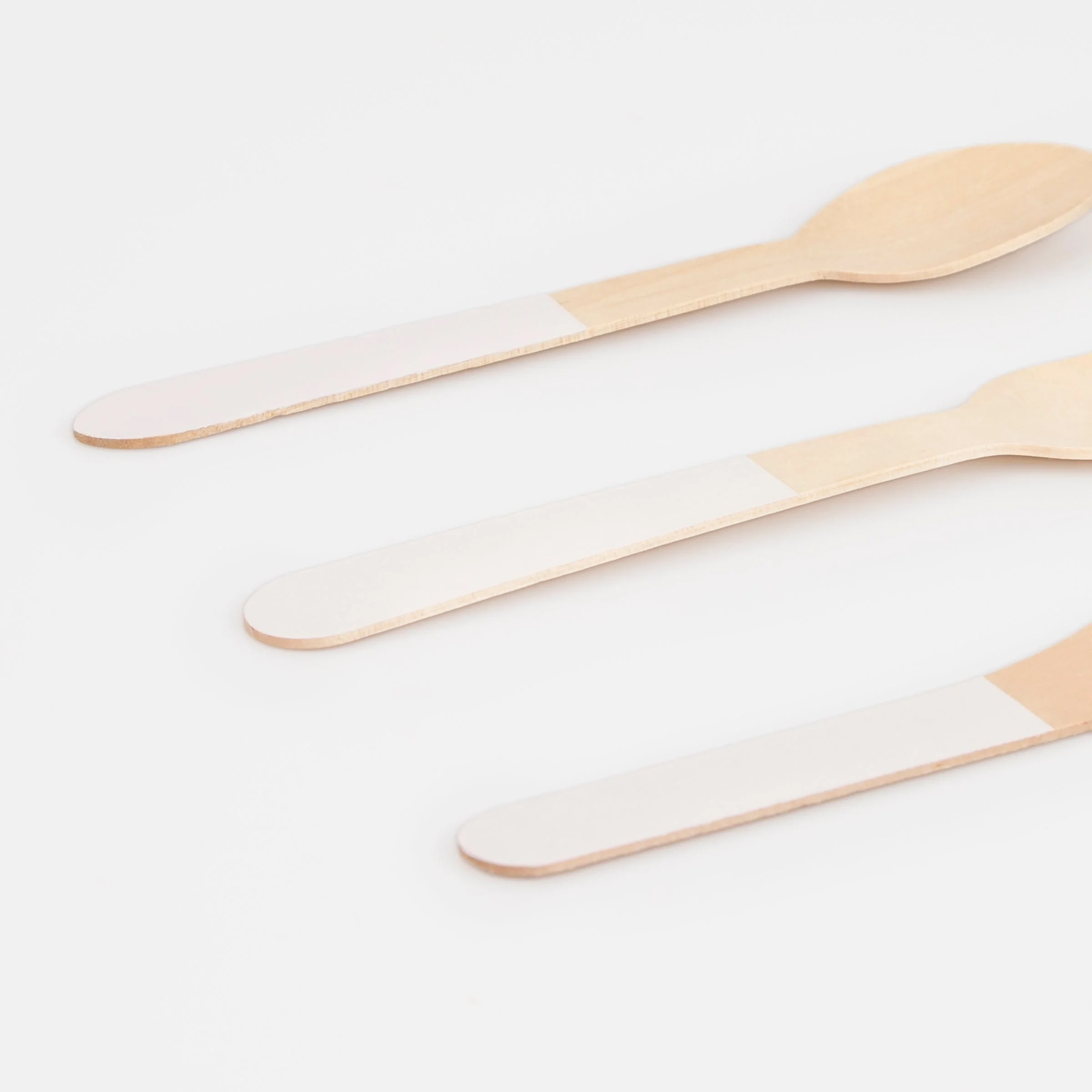 Meri Meri Ballet Slipper Pink Wooden Cutlery Set (x 24) - Image 3