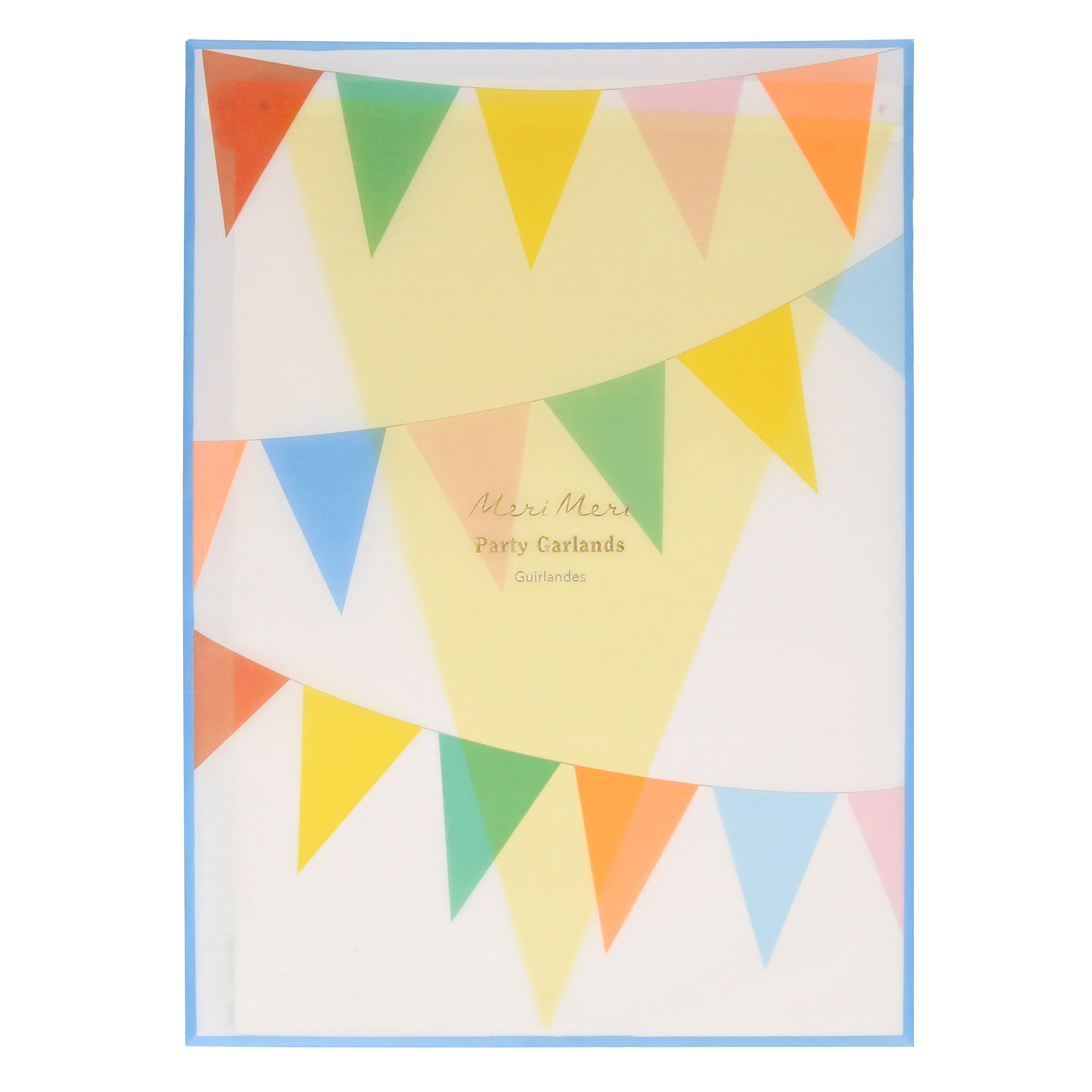 Meri Meri Bright Tissue Flag Garland Set - Image 3