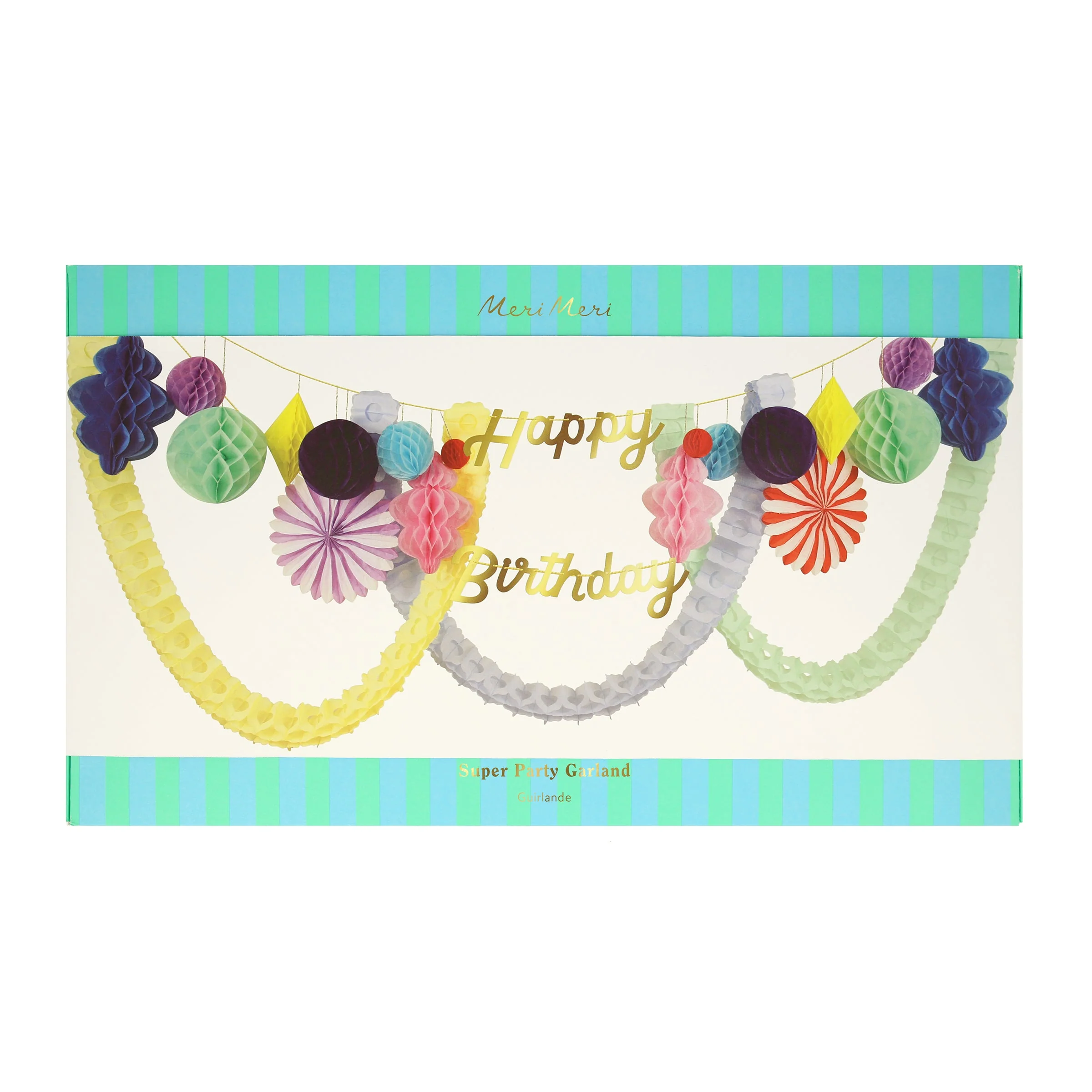 Meri Meri Happy Birthday Honeycomb Garland - Image 4
