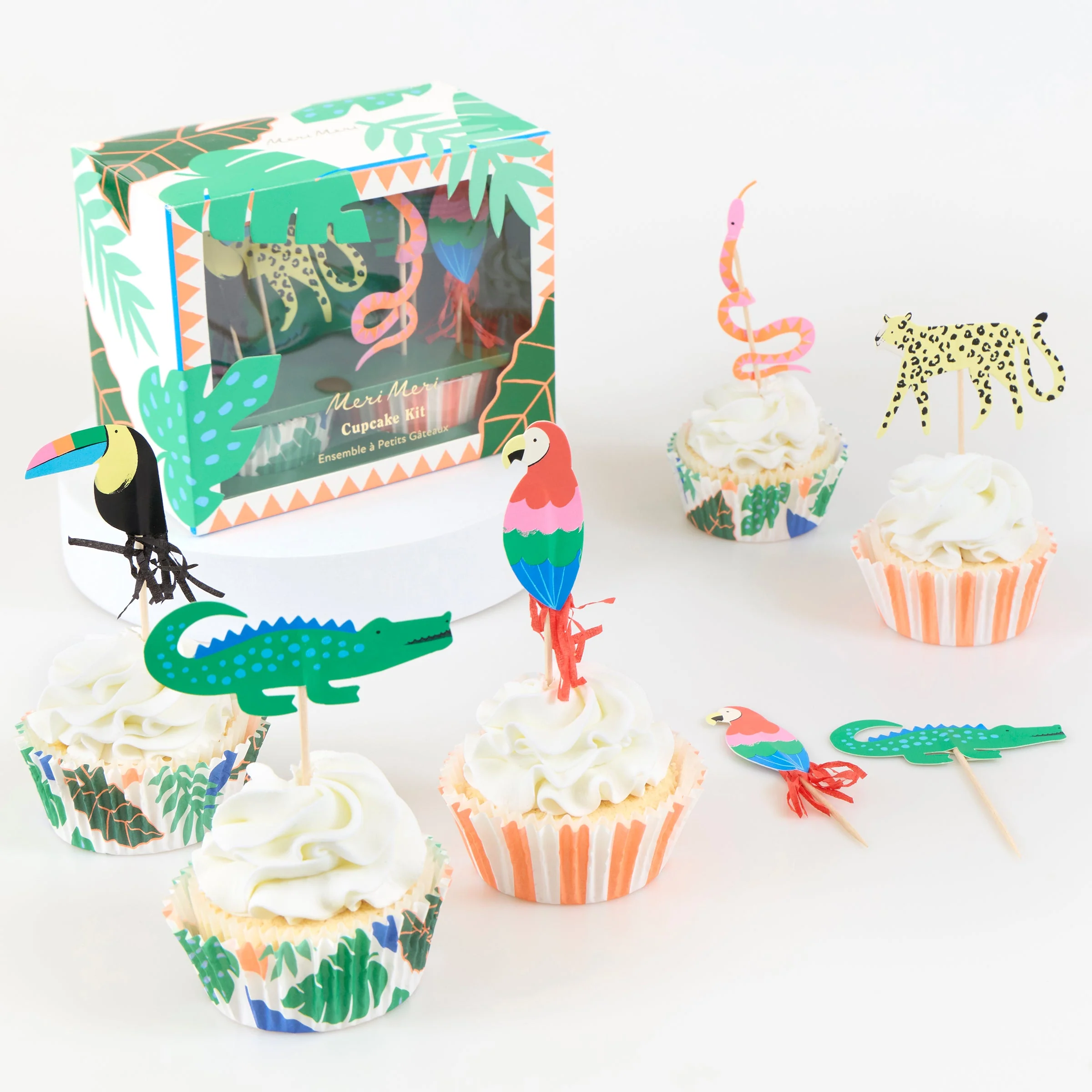 Meri Meri Jungle Jamboree Cupcake Kit (x 24 toppers) - Image 4