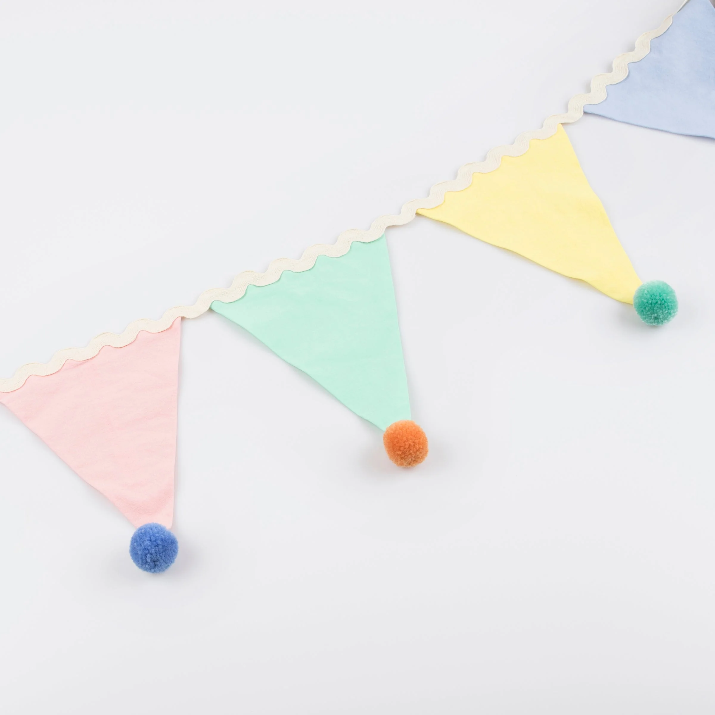 Meri Meri Pastel Pompom Flag Garland - Image 4