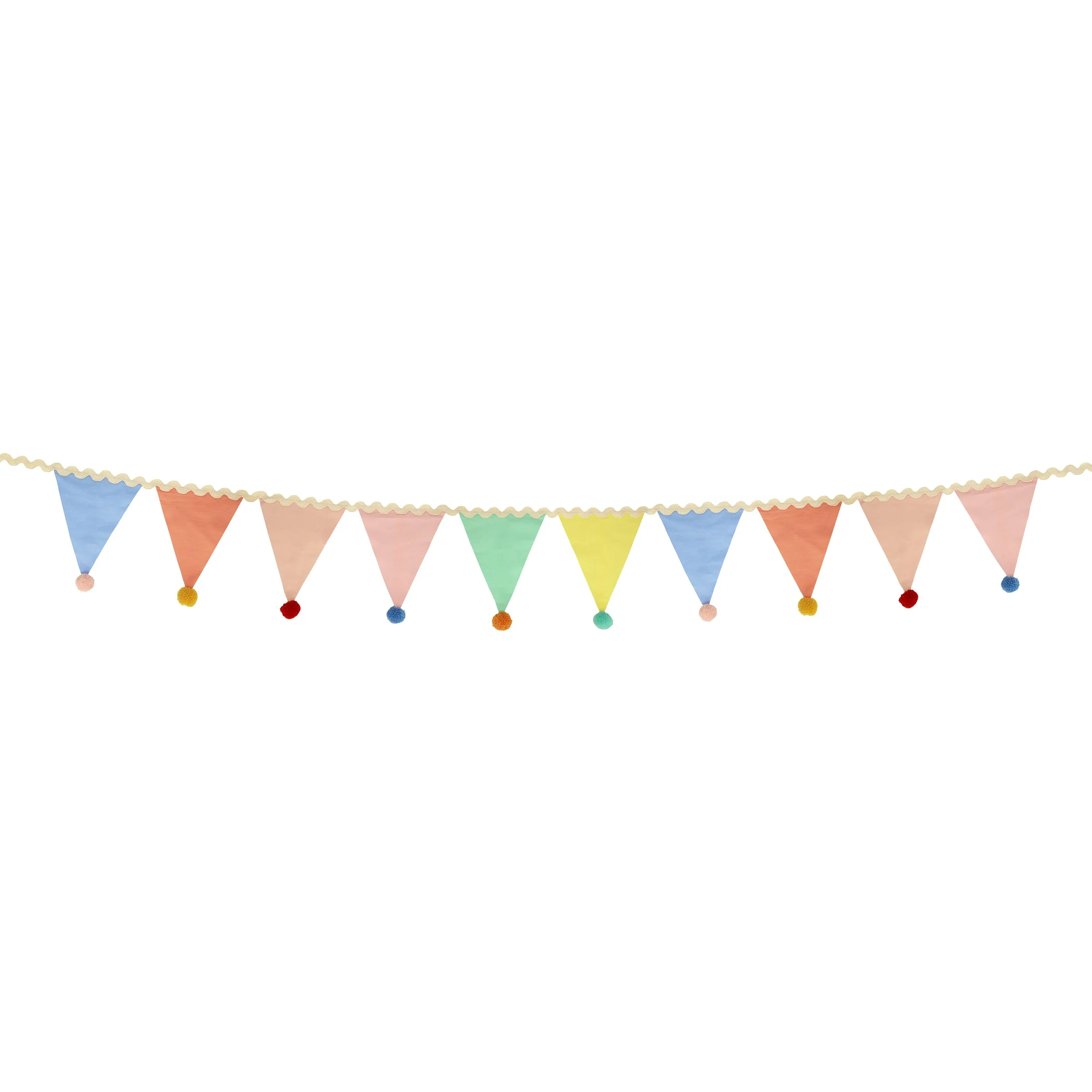 Meri Meri Pastel Pompom Flag Garland - Image 6