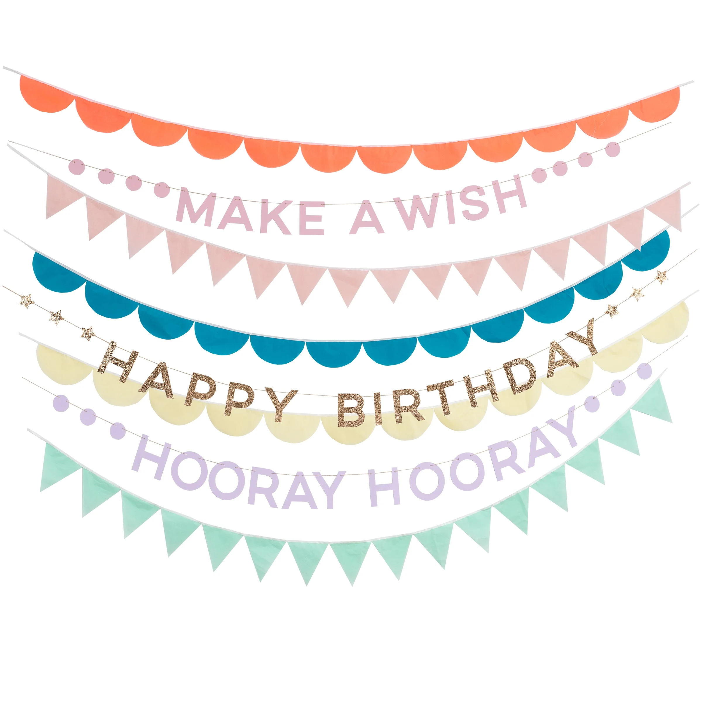 Meri Meri Rainbow Birthday Garland Set