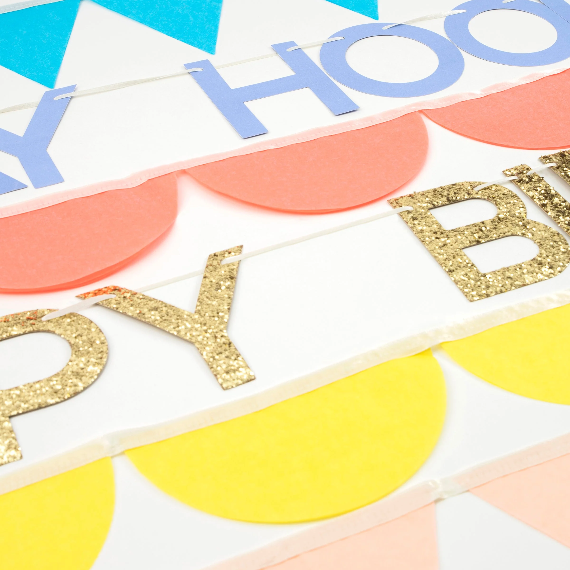 Meri Meri Rainbow Birthday Garland Set - Image 3