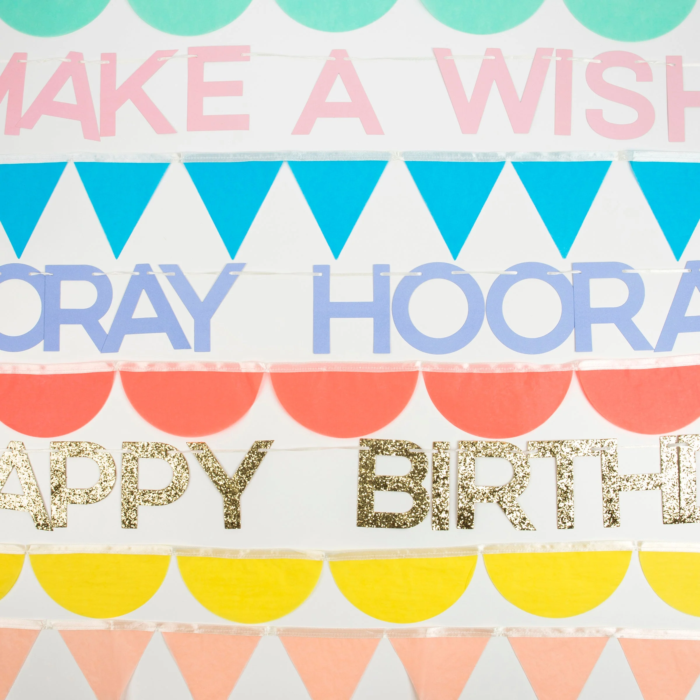 Meri Meri Rainbow Birthday Garland Set - Image 4