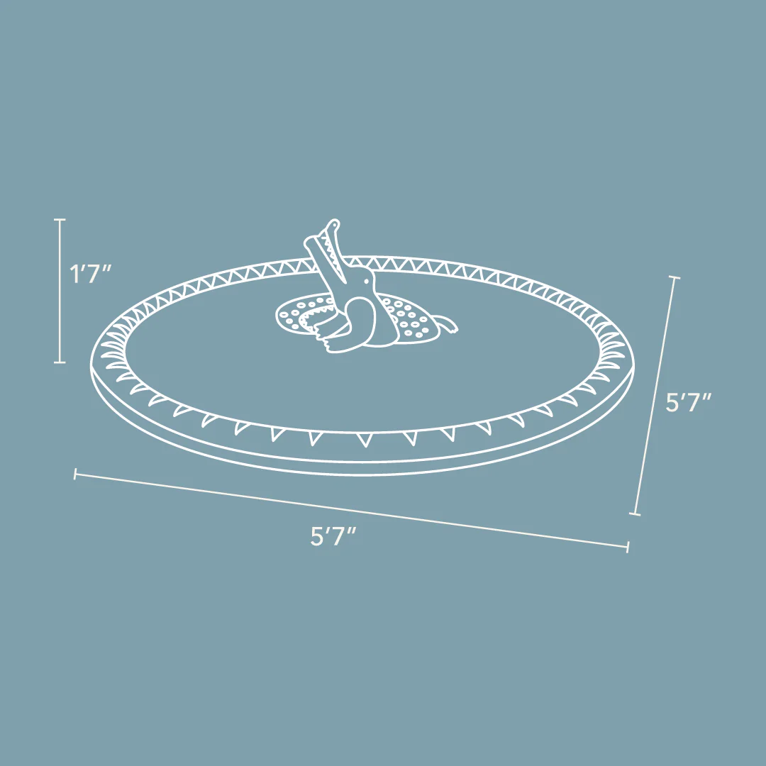 Smol x Meri Meri Crocodile Splash Pad - Image 8